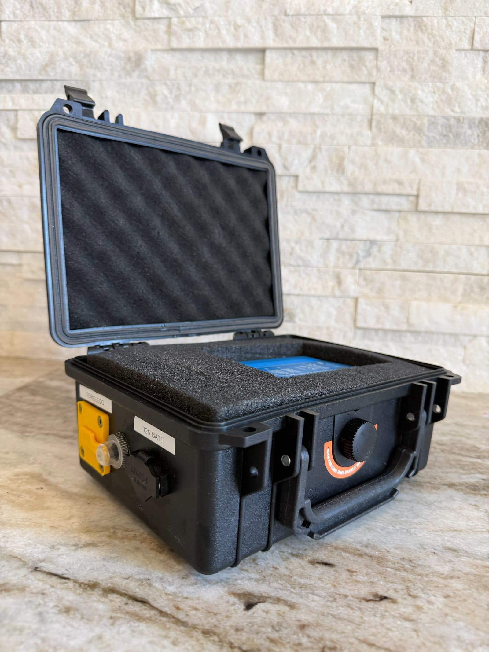 Open Reactor Flux prototype with foam insert and charging hardware